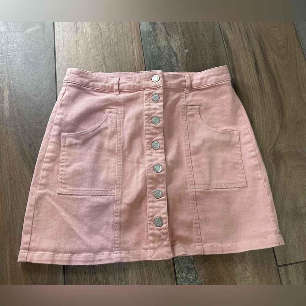 Pink Jean skirt